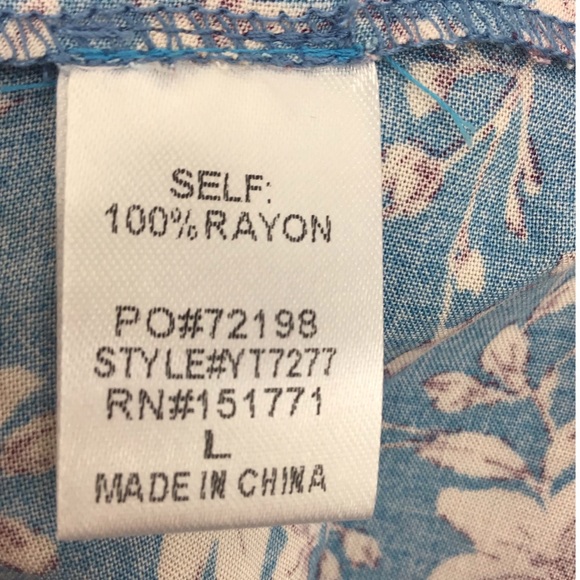 Blue Vintage Boho Floral Cami Top for Women - Picture 5 of 8